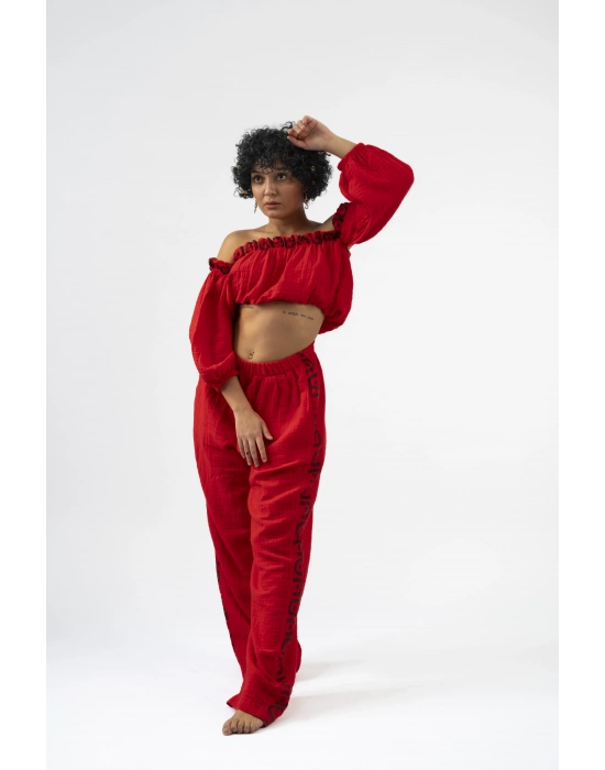 Vesta Kırmızı Pantolon