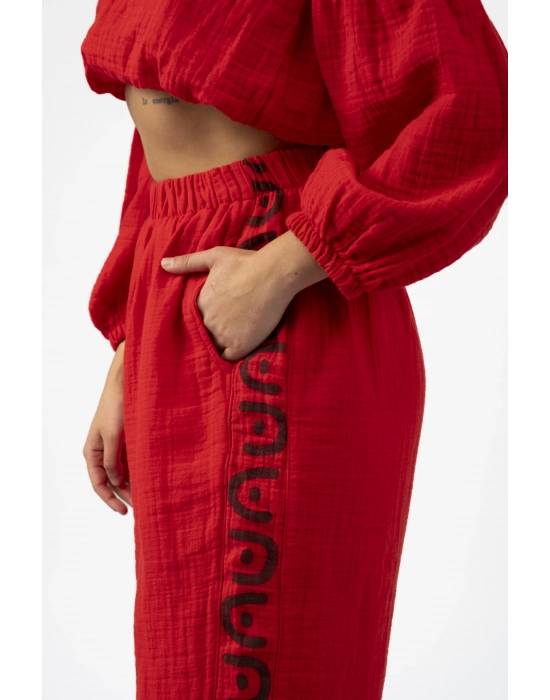 Vesta Kırmızı Pantolon