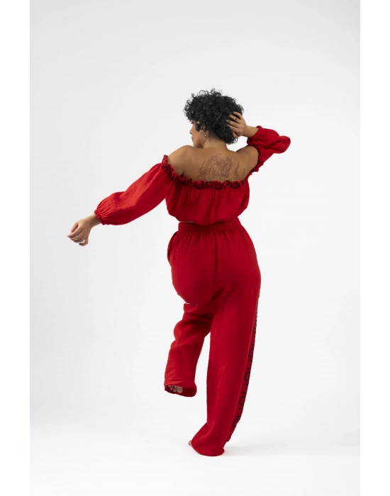 Vesta Kırmızı Pantolon