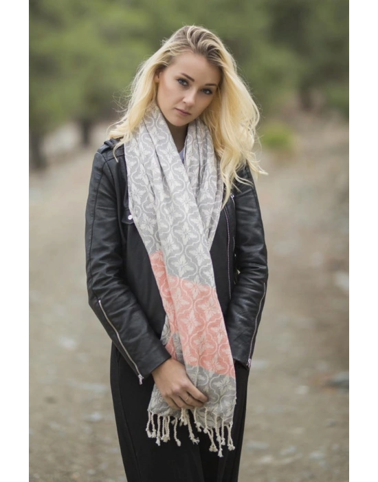 Volute Grey & Terra Peshtemal