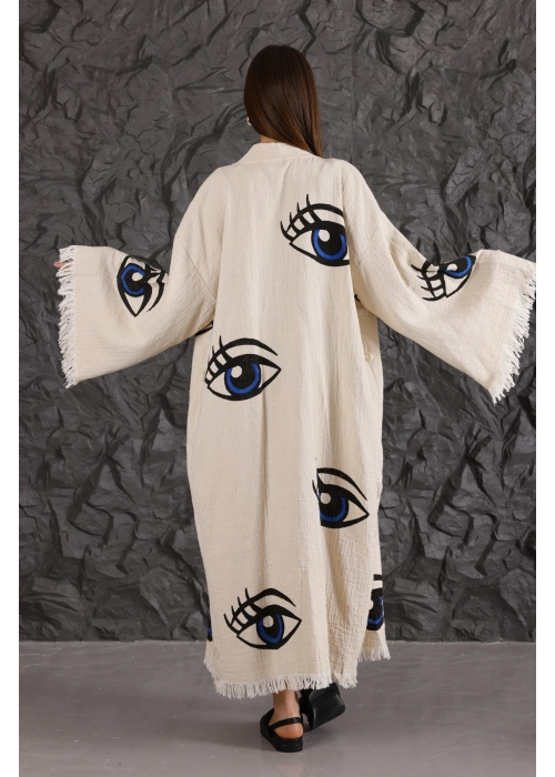 Eye Wooden Printed Kaftan