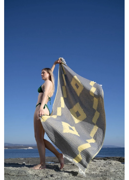 Afrodisias Sarı Peshtemal (Sürdürülebilir Pamuk)