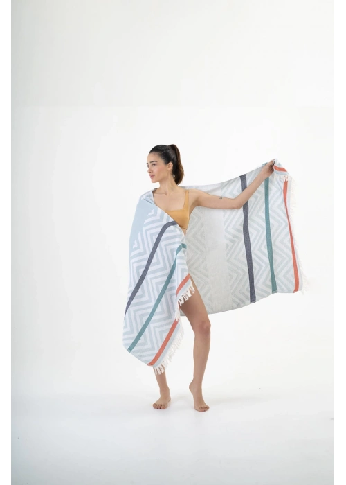 Amos Açık Mavi Peshtemal