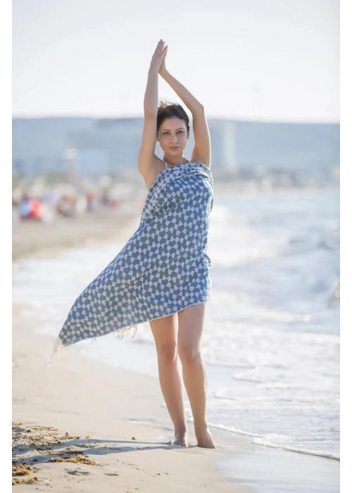 Aphrodithe Lacivert Peshtemal