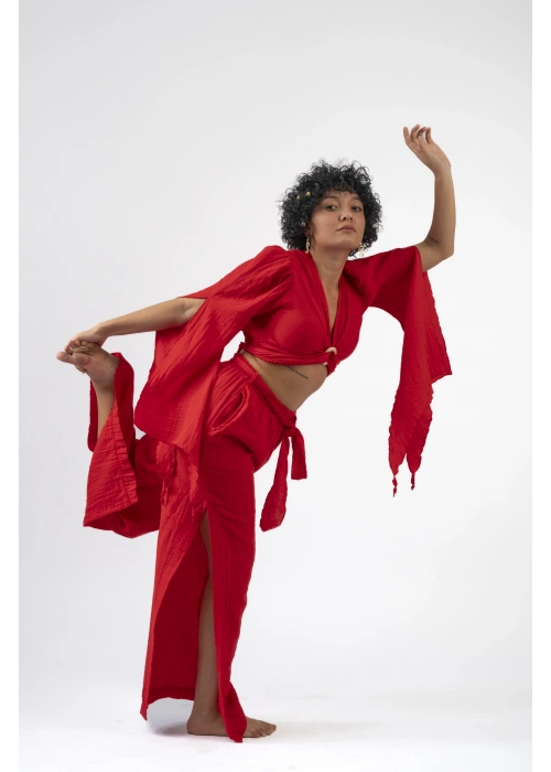 Aya Kırmızı Pantolon