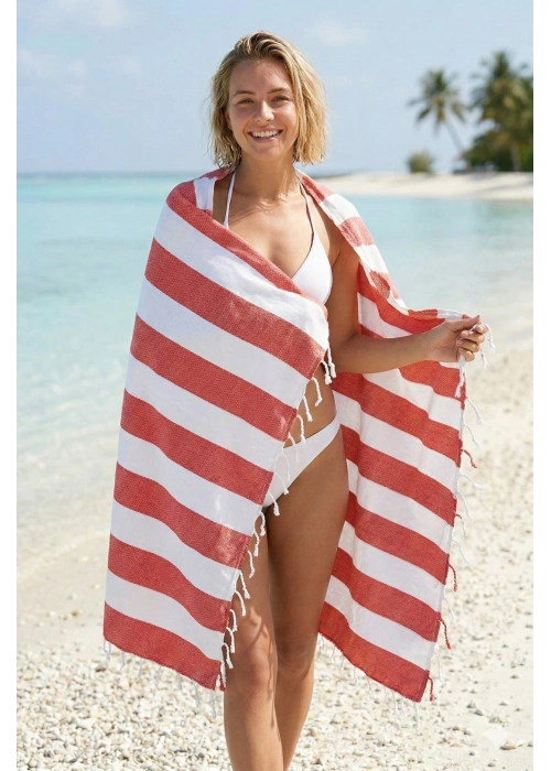Capadocia Red & White Peshtemal