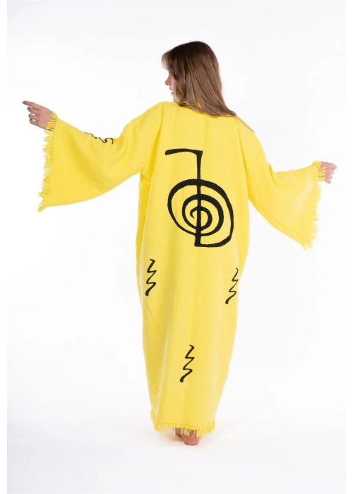 Cho Ku Rei Ahşap Baskılı Bornoz