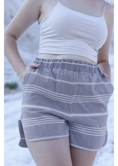 Didyma Anthracite Plaj Şortları