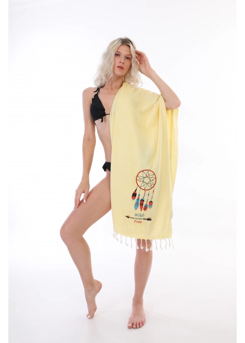 Dreamcatcher Yellow Peshtemal