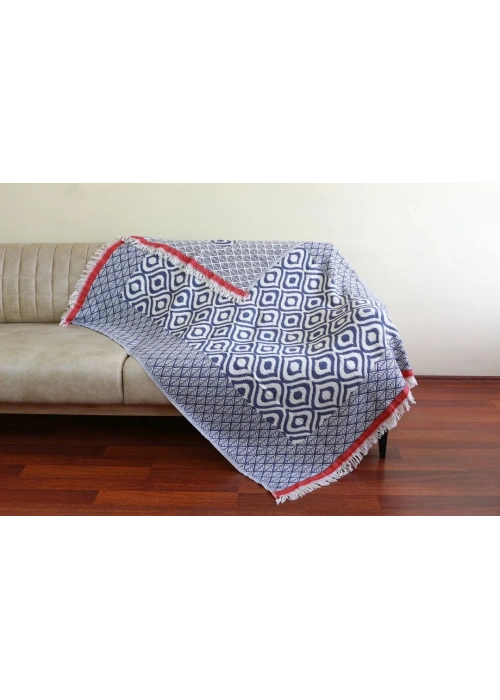 Drop Throw - Blue & Red