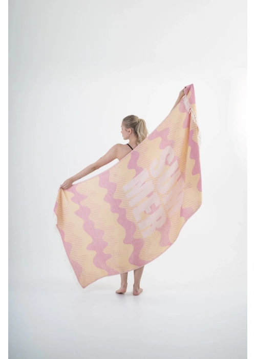 Halikarnassos Yellow & Pink Peshtemal