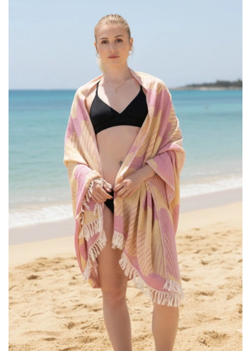 Halikarnassos Yellow & Pink Peshtemal