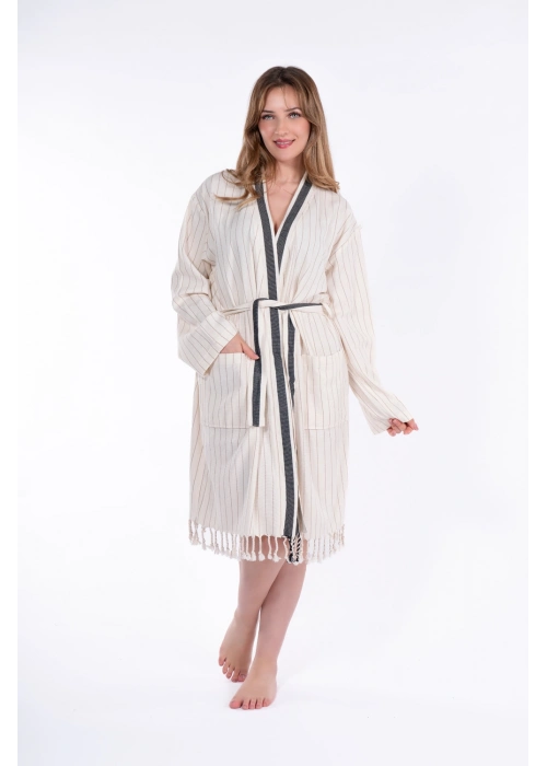 Hieron Beige Bathrobe