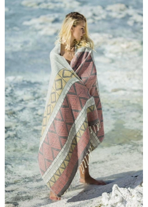 Latirus Yellow & Red Peshtemal