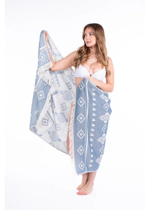 Lebedos Lacivert Peshtemal