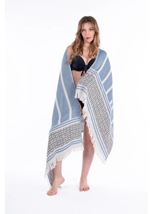 Letoon Navy Blue Peshtemal