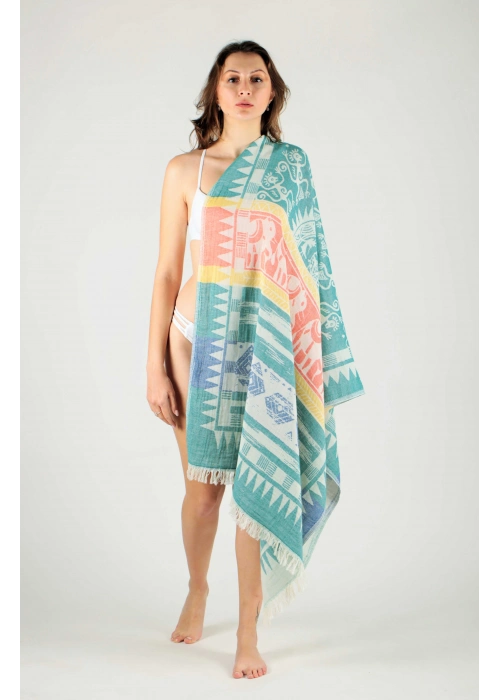 Melanella Green Peshtemal