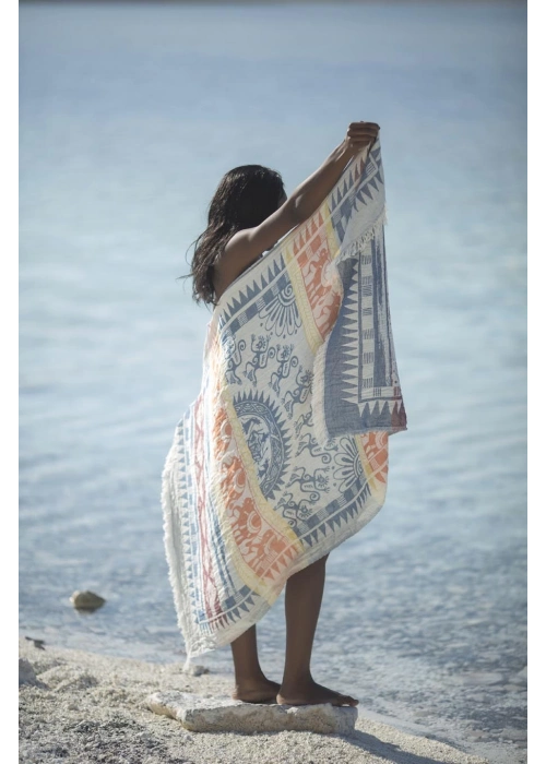 Melanella Lacivert Peshtemal