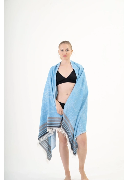 Melongena Turquoise Peshtemal (Sustainable Cotton)