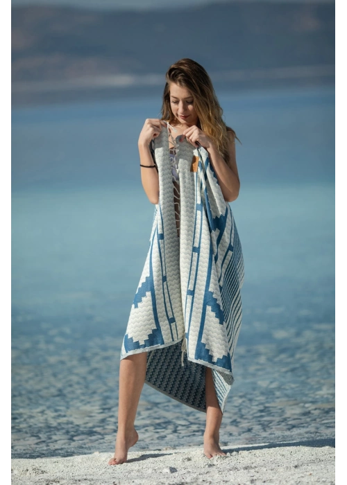 Nesta Lacivert Peshtemal