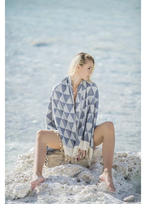 Niobe Lacivert Peshtemal