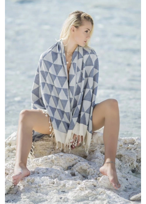 Niobe Navy Blue Peshtemal