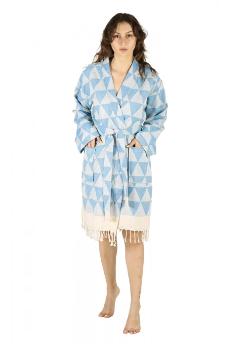 Niobe Turkuaz Bornoz