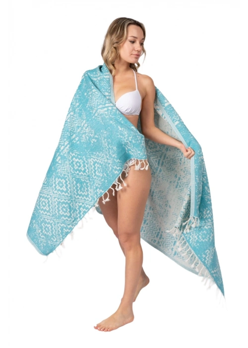 Priene Turquoise Peshtemal