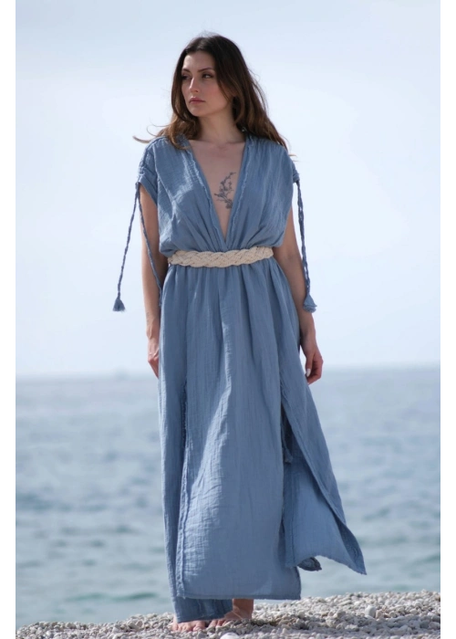 Stella Blue Muslin Dress