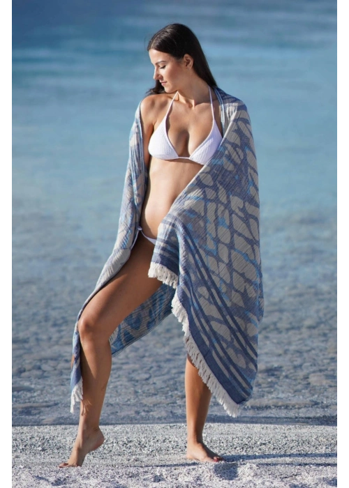 Tella Navy Blue Peshtemal