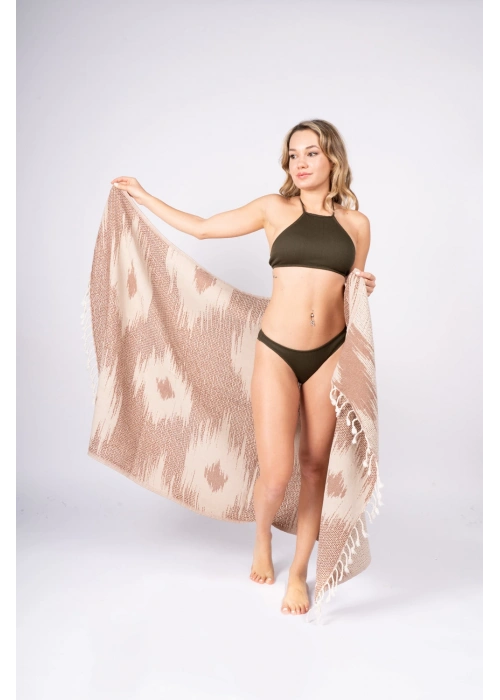 Teos Dark Beige Peshtemal