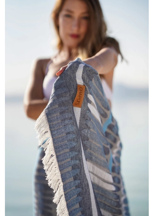 Tibia Navy Blue Peshtemal