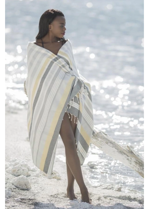 Trivia Grey & Yellow Peshtemal