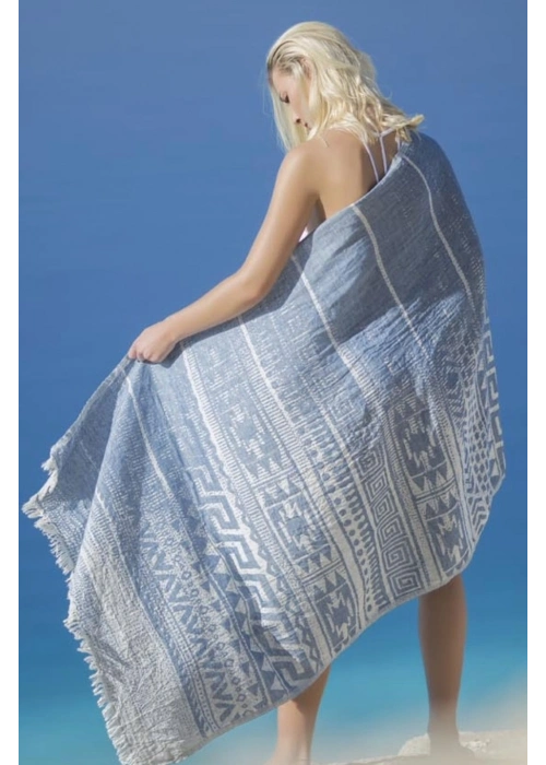 Venusta Navy Blue Peshtemal