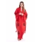 Lagertha Red Wooden Printed Bathrobe