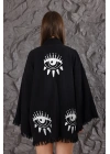 Eye Wooden Printed Black Robe