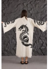 Dragon Wooden Printed Kaftan