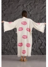 Pink Eye Wooden Printed Kaftan