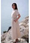 Anvelop Beige Muslin Dress