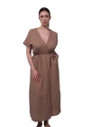 Anvelop Brown Muslin Dress