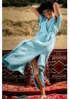 Anvelop Sky Blue Muslin Dress