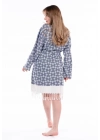 Aphrodithe Navy Blue Bathrobe