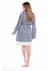 Aphrodithe Navy Blue Bathrobe