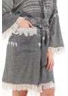 Aspendos Black Bathrobe