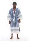 Astrea Navy Blue Bathrobe