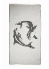 Dolphin Black Peshtemal (Sürdürülebilir Pamuk)