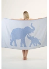 Elephant Blue Peshtemal (Sürdürülebilir Pamuk)