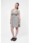Hera Grey Linen Dress