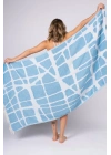 Fortuna Turkuaz Peshtemal (Çift Yüzlü)