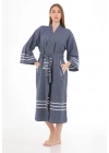 Glay Navy Blue Bathrobe